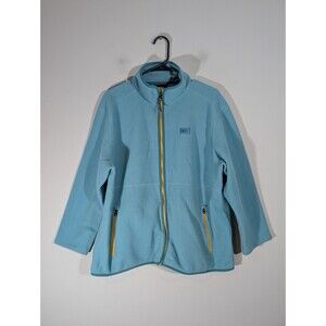 Rei Womens Blue Fleece Full Zip Jaket Sz XL Outdoor Hiking Gorpcore Lightweight